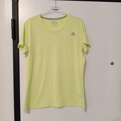 Adidas Prime Tee women's short sleeve sports shirt XL like new, lime green
