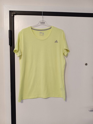 Adidas Prime Tee women's short sleeve sports shirt XL like new, lime green