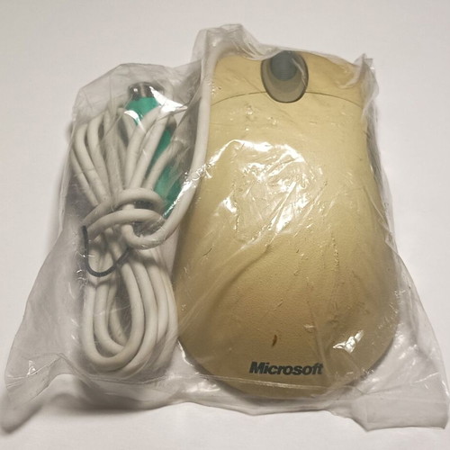 Microsoft vintage wired ball mouse sealed