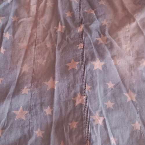Blue shirt with star pattern used