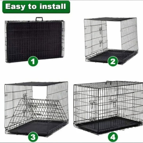 Metal Crate Medium 76x46x52cm like new with 2 doors