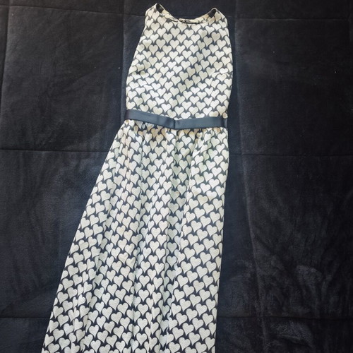 Maxi dress with hearts like new, size 44, Spell black and grey