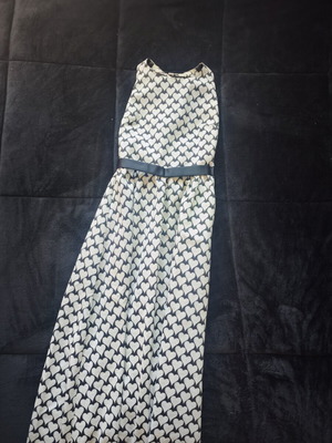 Maxi dress with hearts like new, size 44, Spell black and grey