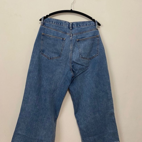 Zip culotte jeans like new, size 40, blue