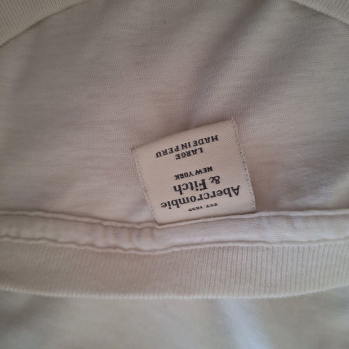 Abercrombie & Fitch Kids T Shirt size Large used, white