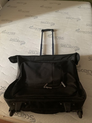 Suitcase travel bag A To Z Greek almost new, black crossbody