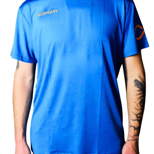 Legendary T-shirt blue, new, 85% polyester 15% spandex