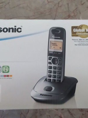 Panasonic KX-TG2511 ασύρματο τηλέφωνο καινούργιο, μαύρο, με αρχικό κουτί