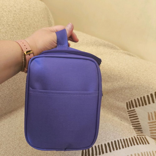 Toiletry bag new, purple, large capacity with multiple compartments