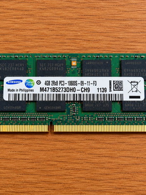 Samsung μνήμη RAM 4GB DDR3-1333 SO-DIMM για λάπτοπ