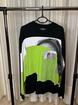 Diesel crewneck sweatshirt size M like new, green
