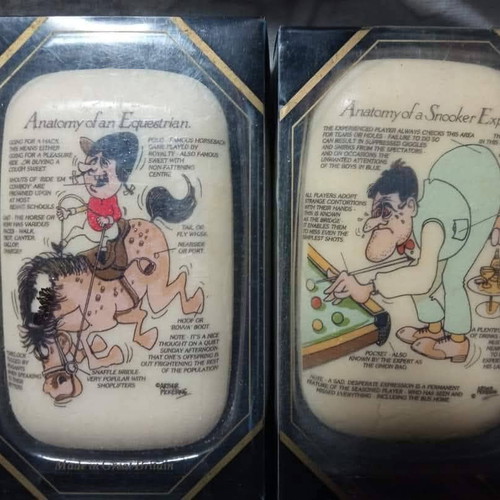 Rare vintage soaps with sports themes, set of 7, new