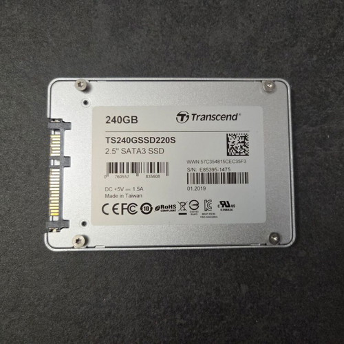 Transcend SSD 240GB TS240GSSD220S SSD220S 2.5'' SATA3 used