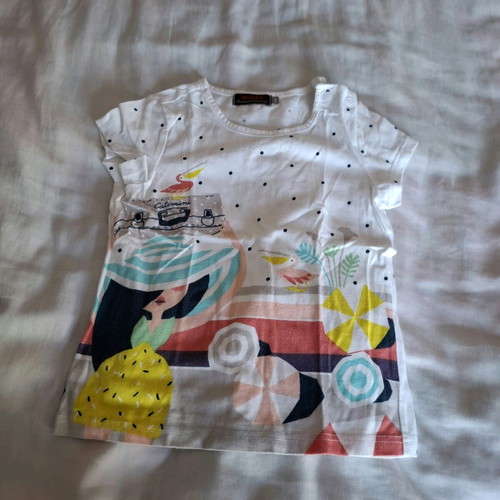 Catimini tshirt for kids 4 years like new, multicolored