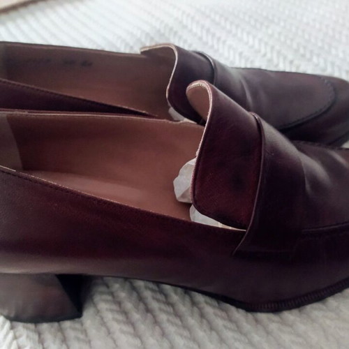 Kalogirou leather women's shoes like new, brown pumps size 37.5