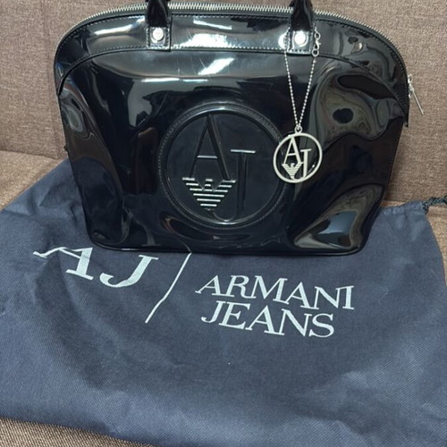 Armani Jeans handbag like new, black, 30x23 cm