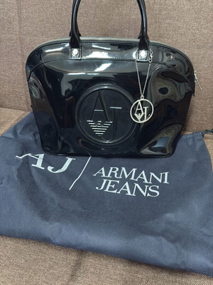 Armani Jeans handbag like new, black, 30x23 cm