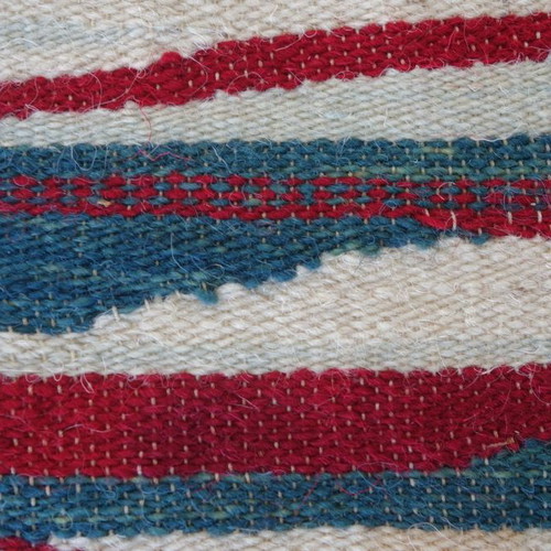 Woven fabric used with stripes on white background