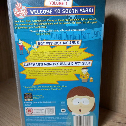 South Park VHS tapes like new, set of 3 without subtitles