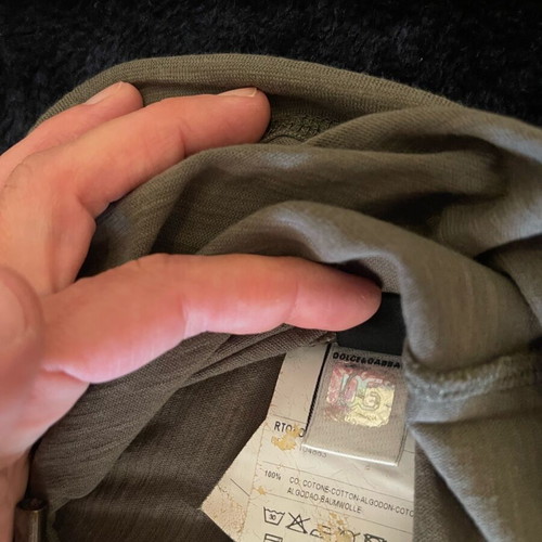 Dolce n Gabbana long-sleeve shirt authentic medium size like new, gray