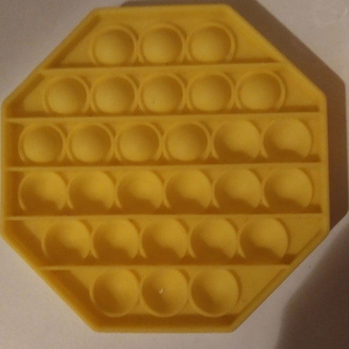 Pop it Fidget silicone yellow like new
