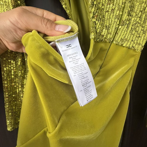 Elisabetta Franchi long dress like new, size S, green