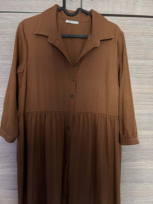 Brown long shirt-style dress like new Regalinas