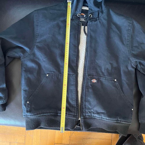 Dickies Sherpa Duck Canvas Hooded Jacket used, black, vintage