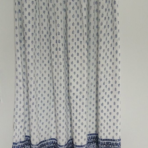 Janina skirt like new, size L, white and blue