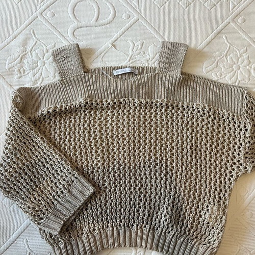 Zara knitted top like new, beige, size S