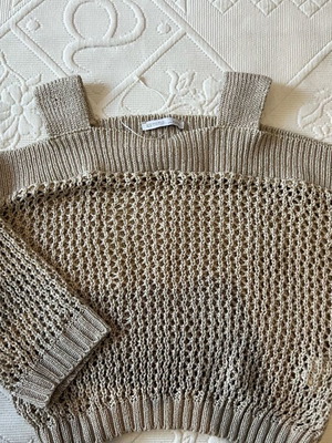 Zara knitted top like new, beige, size S