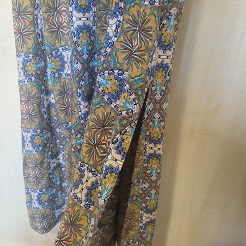 Dress small size used, comfortable with nice pattern