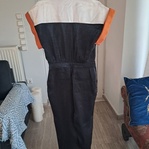 Ipekyol jumpsuit like new, size M, black and orange