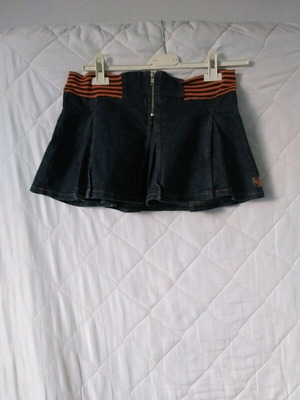 Jean skirt like new, super mini dark blue