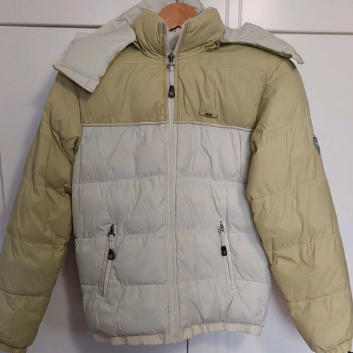 Kenvelo warm puffer Small with hood like new, multicolor