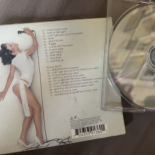 Kylie Minogue Fever 2 CD limited edition used with video CD