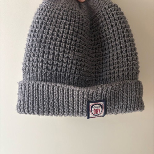 Superdry women's winter hat like new, grey, warm with fur lining