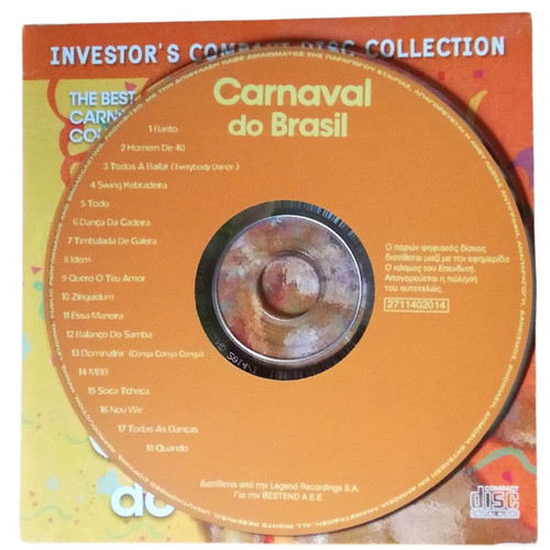 Carnaval Do Brasil CD new with Latin, Samba, Lambada dance songs
