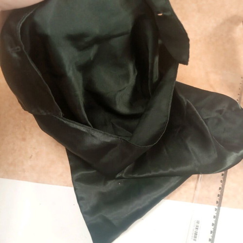 Satin case 33x28 cm new, button closure