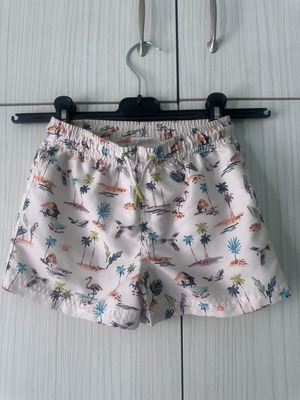 Zara kids' swim shorts with tropical print, like new, size 5 years