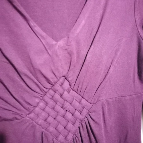 Fidele dress used, purple, size M, loose with bust gathers