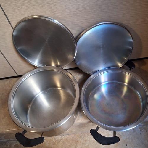 Amse pots set of 2 used, 6 liters and 3 liters