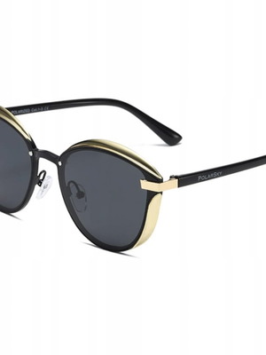 Polarized sunglasses PolarSky new, black and gold