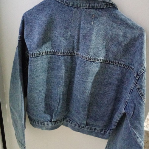 Janet denim jacket size 38 medium like new, blue