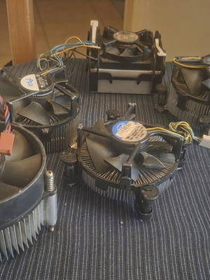 CPU coolers used, all together