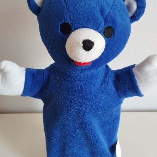 Hand puppet for puppet theater bear used
