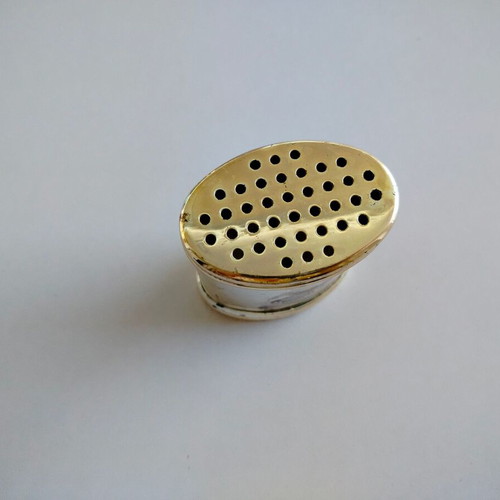 Trussardi metal powder case used
