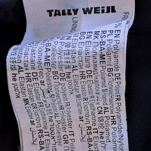 Tally Weijl women's swimsuit size 36 like new, black