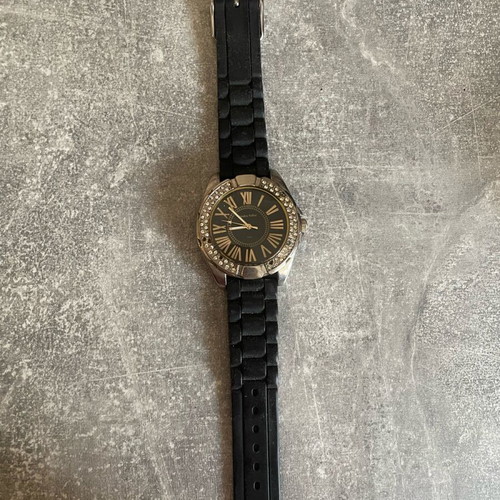 Sandra Fellini wristwatch used, black, battery replacement needed