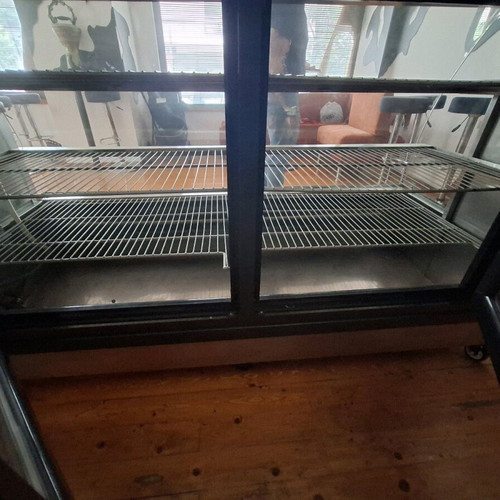 Display refrigerator for sweets used with wheels and LED lighting